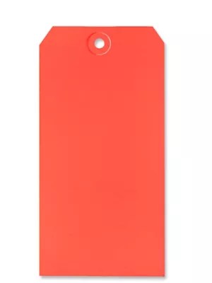 Shipping Tags 8, 6 1/4 x 3 1/8", Red S2416R Uline