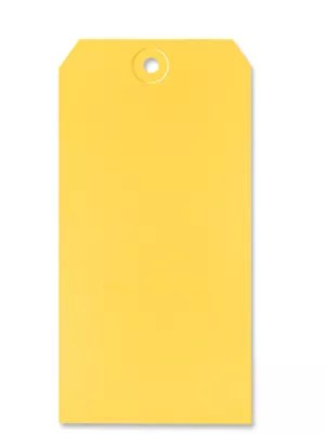 Shipping Tags 8, 6 1/4 x 3 1/8", Yellow S2416Y Uline