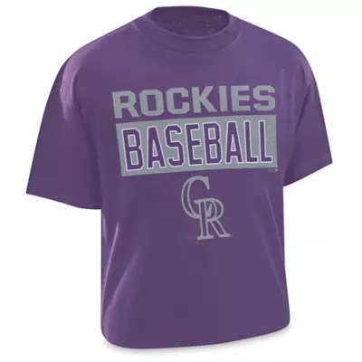 MLB TShirt Colorado Rockies, Large S24472ROCL Uline