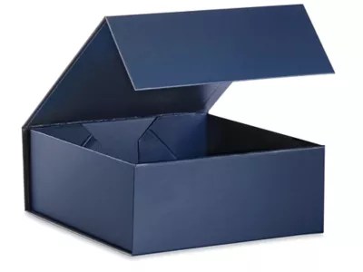 Gift Boxes Matte, 8 x 8 x 3 1/8", Navy S24511NB Uline