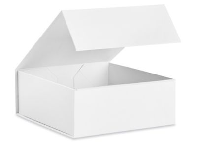 Gift Boxes Matte, 8 x 8 x 3 1/8", White S24511W Uline