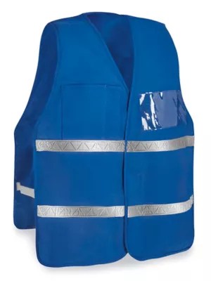 Incident Command HiVis Safety Vest Blue S24614BLU Uline