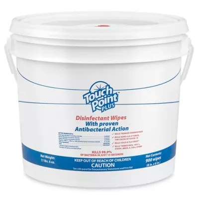 Uline Disinfecting Wipes Jumbo Bucket 900 ct S24645 Uline