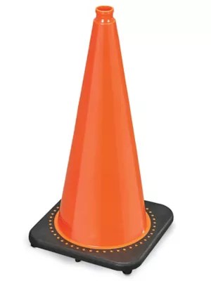 Heavy Duty Standard Traffic Cones 28", Orange Uline