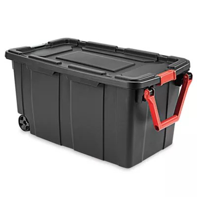 Jumbo Tote with Wheels 37 x 21 x 18", 40 Gallon S24868 Uline