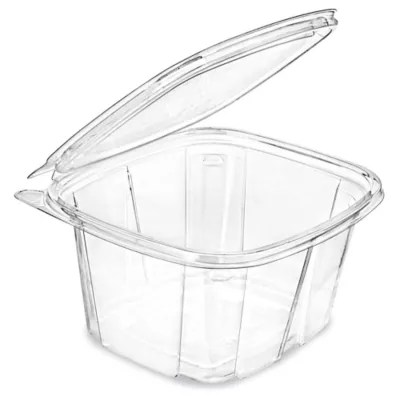 TamperEvident Food Containers Rectangle, 16 oz S25054 Uline