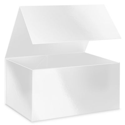 Gift Boxes High Gloss, 16 x 12 x 8", White S25110W Uline