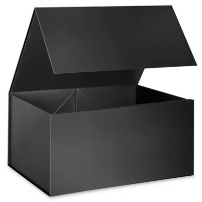 Gift Boxes Matte, 16 x 12 x 8", Black S25114BL Uline