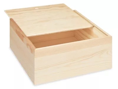Wood Gift Boxes 8 x 8 x 3" S25119 Uline