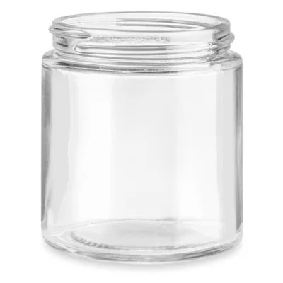 Clear StraightSided Glass Jars 4 oz S25163 Uline