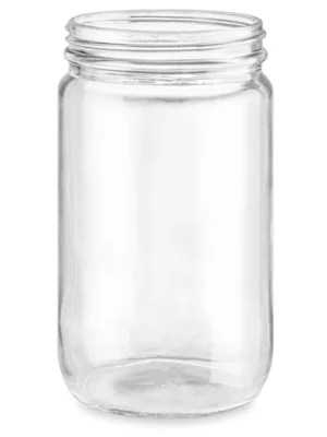 Clear StraightSided Glass Jars 32 oz S25168 Uline