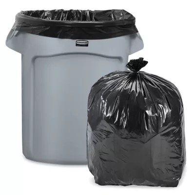 Uline Industrial Trash Liners 2030 Gallon, 1.2 Mil, Black S25505