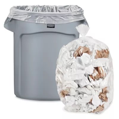 Uline Industrial Trash Liners 2030 Gallon, 1.2 Mil, Clear S25506