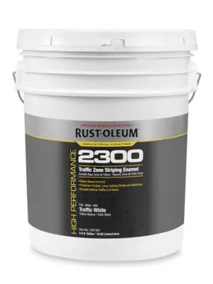Rust-Oleum® 5 Gallon Striping Paint - White S-25537W - Uline