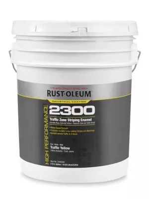 RustOleum® 5 Gallon Striping Paint Yellow S25537Y Uline