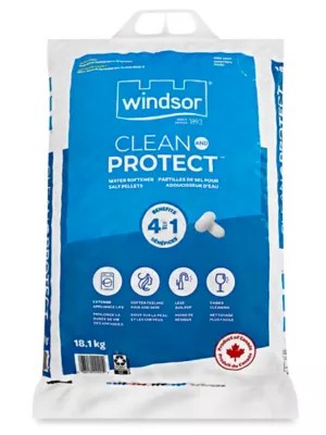 Windsor® Water Softener Salt 18.1 kg Bag S25610 Uline