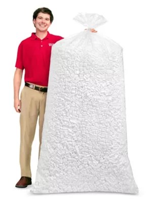 AntiStatic Peanuts White, 20 Cu. Ft. Bag S258 Uline