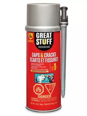 Great Stuff™ Expanding Foam Sealant Gaps and Cracks, 12 oz S25908