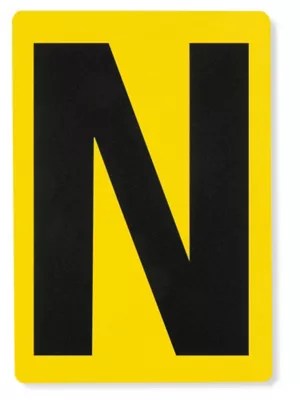 Warehouse Location Signs "N" S26000N Uline