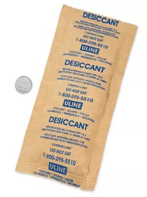 Kraft Bag Clay Desiccants Unit Size 2, 34 Gallon Drum S2856 Uline