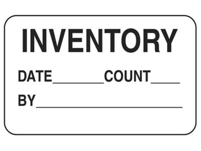Production Labels "Inventory", 1 1/4 x 2" S322 Uline
