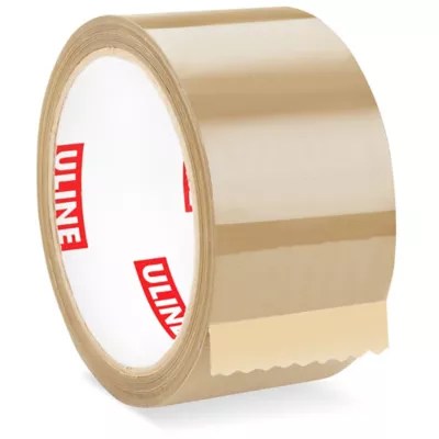 Uline Economy Tape - 1.7 Mil, 2" x 55 yds, Tan S-3257 - Uline