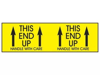 Super Stickers "This End Up", 3 x 10" S3762 Uline