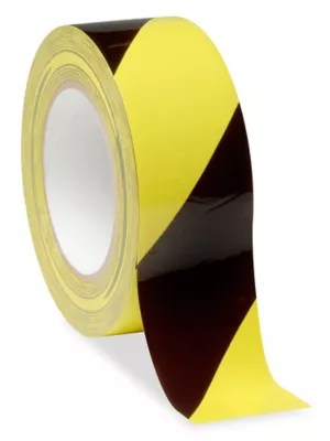 Uline Heavy Duty Vinyl Safety Tape 2" x 36 yds, Yellow/Black S383