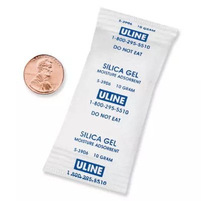 Silica Gel Desiccants Gram Size 10, 5 Gallon Pail S3906 Uline