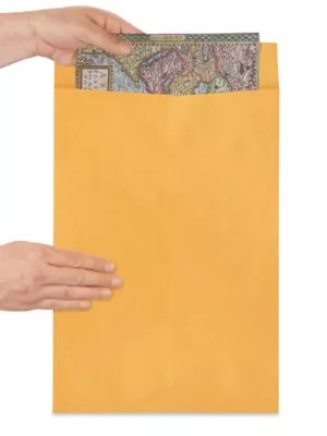 Jumbo Envelopes Kraft, 12 1/2 x 18 1/2" S5276 Uline