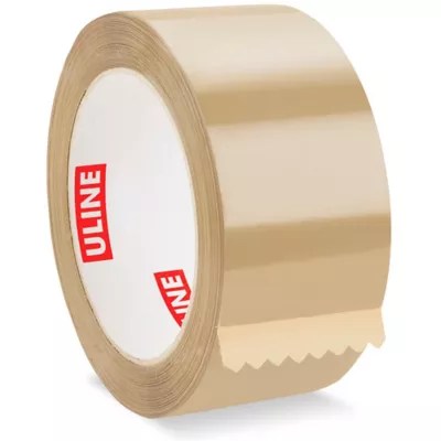Uline Economy Tape - 1.7 Mil, 2" x 110 yds, Tan S-5342 - Uline
