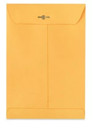 Kraft Clasp Envelopes 6 1/2 x 9 1/2" S5624 Uline