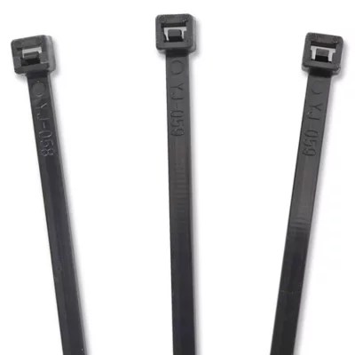 Black UV Stabilized Nylon Cable Ties 14", 50 lb S5833 Uline