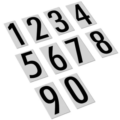 Kit de Números de Vinil de 3 1/2", 9 cm Numbers S6008 Uline