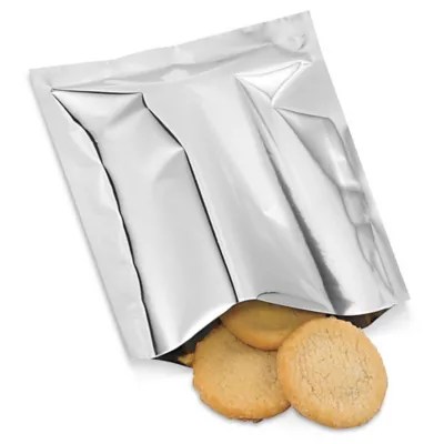 Metalized Food Bags Open End, 8 x 10" S6177 Uline