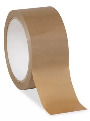 PVC Carton Sealing Tape 2.0 Mil, 2" x 55 yds, Tan S661 Uline