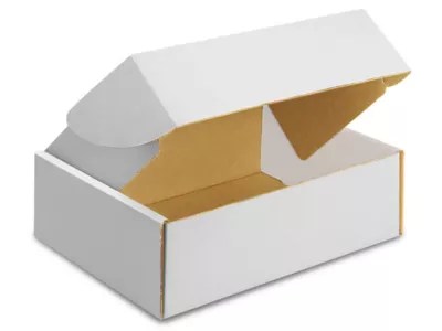 12 1/8 x 9 1/4 x 4" White Tab Locking Literature Mailers S6714 Uline