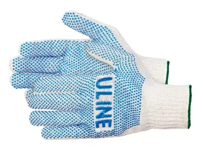 PVC Dot Knit Gloves DoubleSided, Blue, XL S6778BLUX Uline