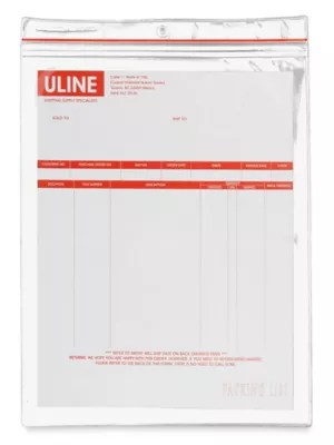 Reclosable Vinyl Envelopes 9 x 12" S7116 Uline