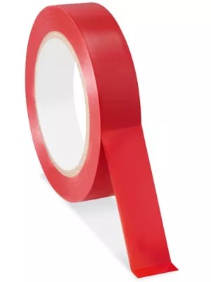 Uline Industrial Vinyl Safety Tape 1" x 36 yds, Red S7189 Uline