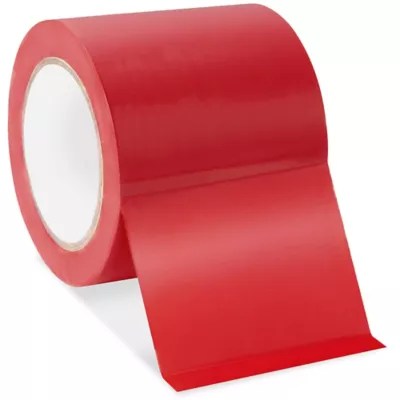 Uline Industrial Vinyl Safety Tape 4" x 36 yds, Red S7204 Uline