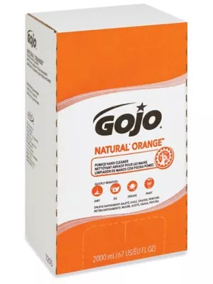 GOJO® Natural Orange™ Pumice Soap Refill Box 2,000 mL S72932K Uline