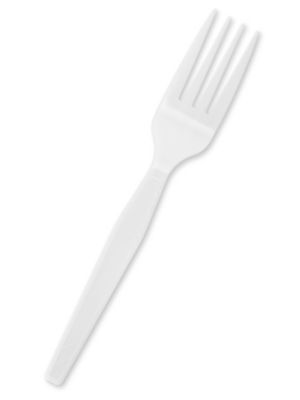 Uline Plastic Forks Standard Weight, White S7303 Uline