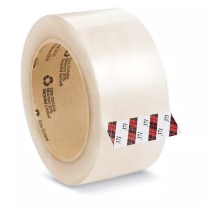 3M 371 Carton Sealing Tape 2" x 110 yds, Clear S749 Uline