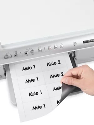 Inkjet Printable Magnetic Sheets - Scored, 3 1/2 x 2", Gloss S-7720