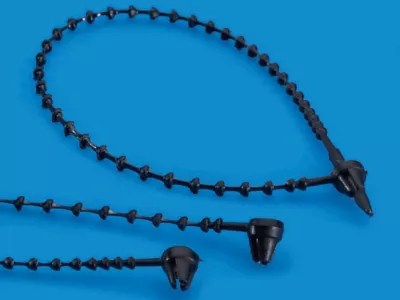 Beaded Security Ties 5", Black S7751BL Uline