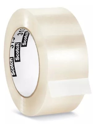 3M 313 Carton Sealing Tape 2" x 110 yds, Clear S7844 Uline