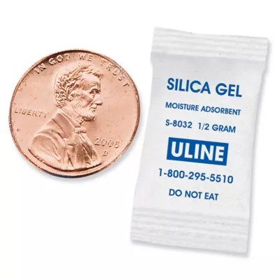 Silica Gel Desiccants Gram Size 1/2, 5 Gallon Pail S8032 Uline