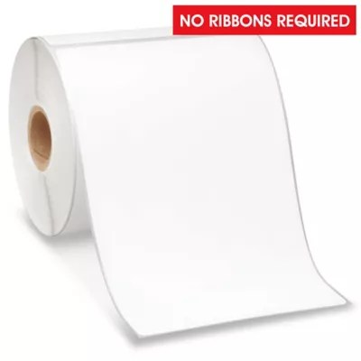 Removable Adhesive Desktop Direct Thermal Labels 4 x 6" S8487 Uline