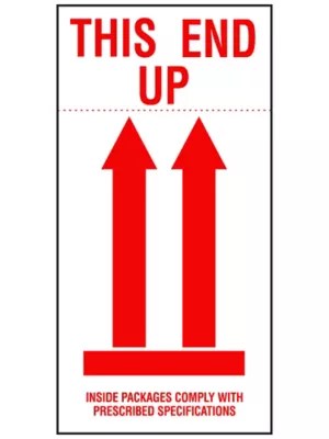 International Safe Handling Labels "This End Up/Inside Packages